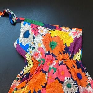 Women’s Floral Sexy One-Shoulder Garden Party Summer Wedding Dress Vacation